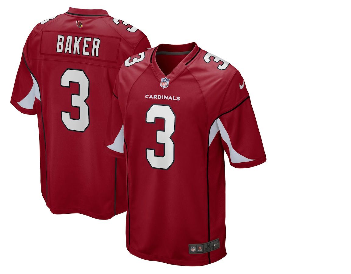 Men Arizona Cardinals #3 Budda Baker Nike Cardinal Game NFL Jersey->arizona cardinals->NFL Jersey